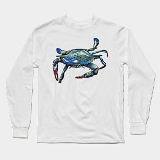 Blue Crab Long Sleeve T-Shirt